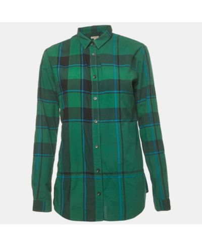 Женская хлопковая рубашка Pre-Owned Burberry Brit Nova Check