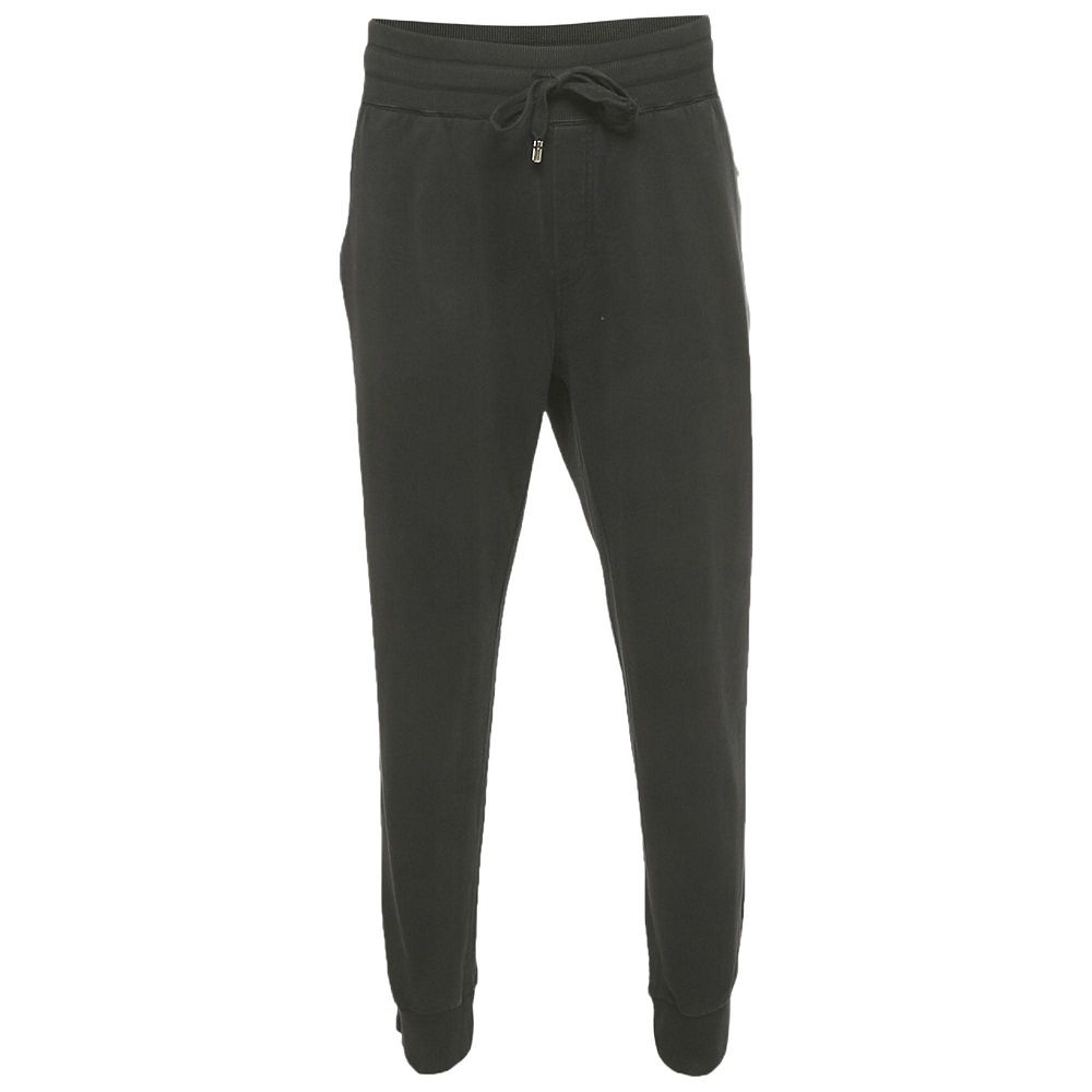Pre-Owned Dolce & Gabbana Мужские черные хлопковые джоггеры с логотипом