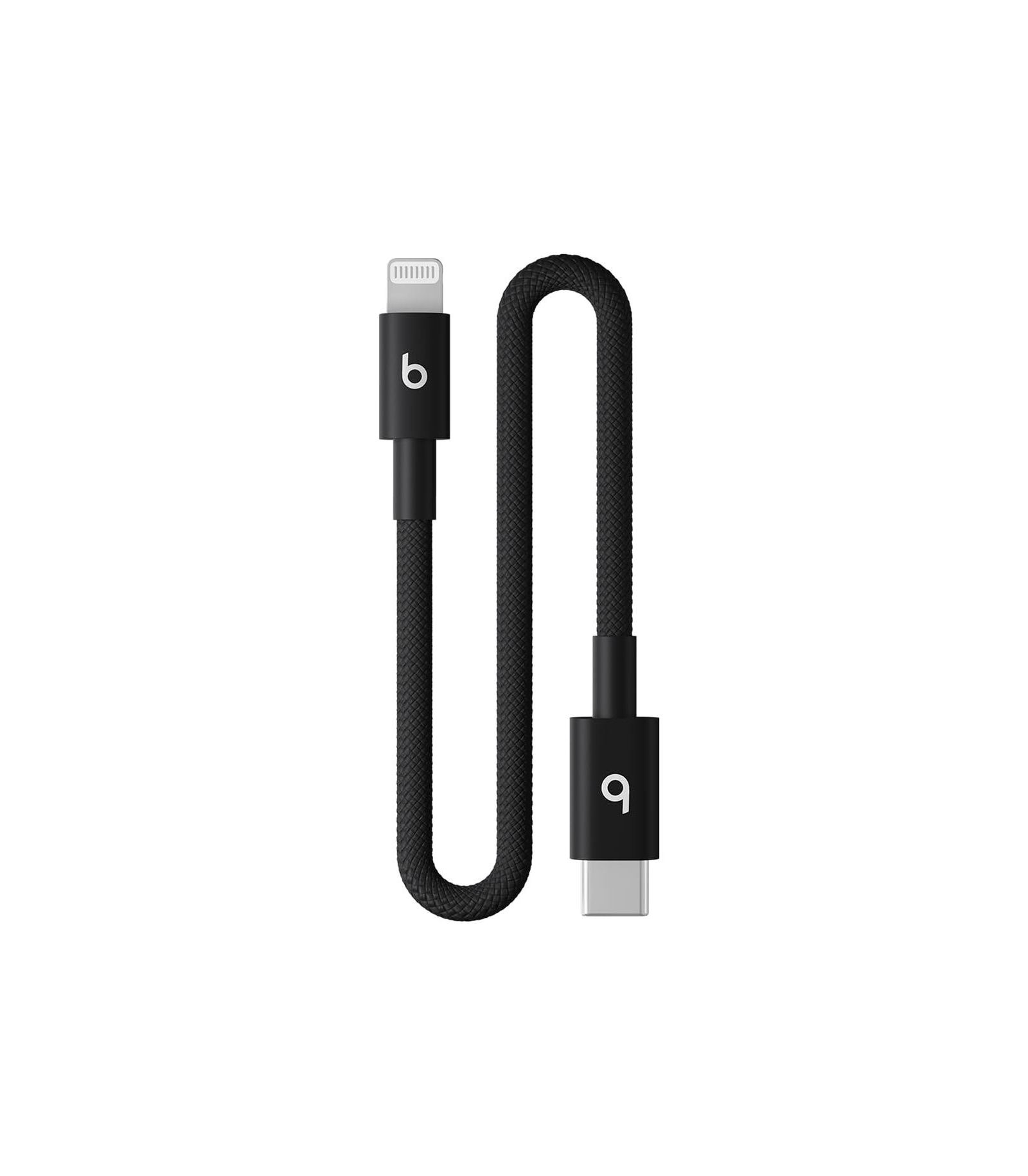 Кабель Beats USB-C to Lightning Woven Short (20 cm) - Bolt Black
