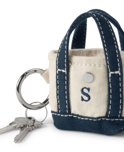 Lands' End Pre-Monogrammed Letter S Micro Canvas Tote