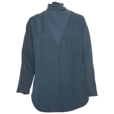 Pre-Owned Balenciaga Women's Crepe Tie -Up Top