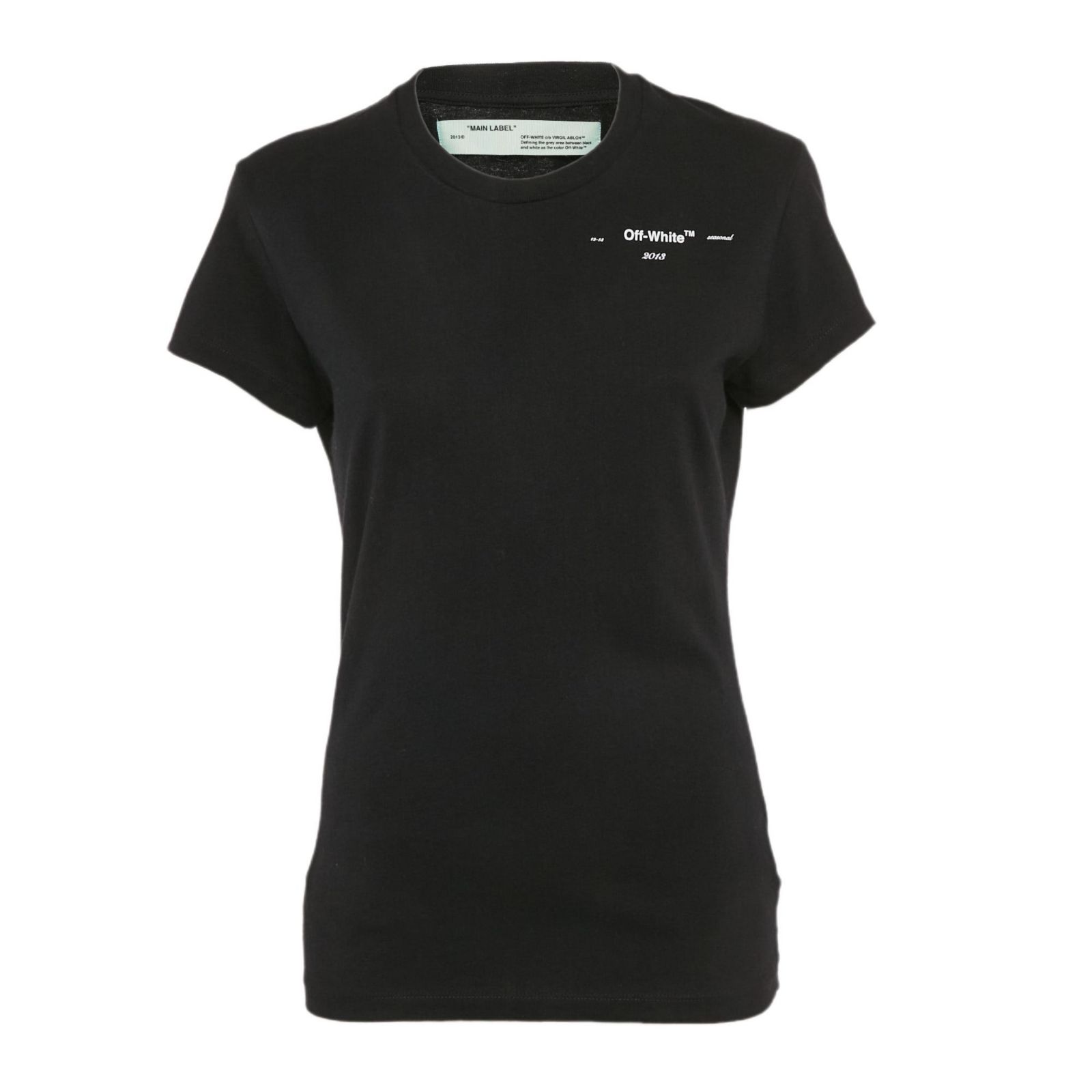 Футболка Pre-Owned Off-White Women's Print Cotton Jersey Crew Neck