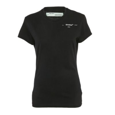 Футболка Pre-Owned Off-White Women's Print Cotton Jersey Crew Neck