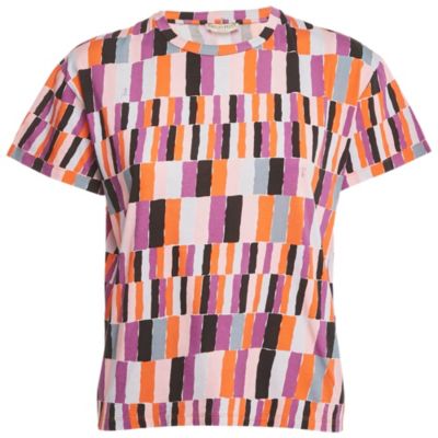Emilio Pucci Женская многоцветная футболка из джерси