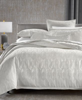 Hotel Collection Tessera Solid 3-Pc. Duvet Cover Set, King, Macy's Exclusive