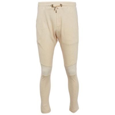 Мужские джоггеры Pre-Owned Balmain из кремового хлопка с вставками