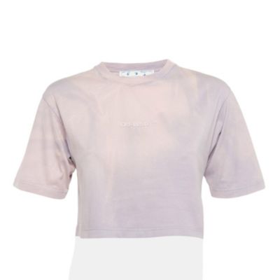 Pre-Owned Off-White Женский кроп-топ с логотипом
