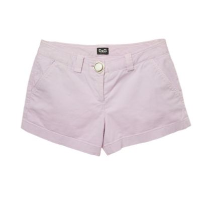 Pre-Owned Dolce & Gabbana Женские шорты из хлопка фиолетового цвета