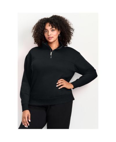 Avenue Women's Plus Size Piper Half-Zip Sweat Top