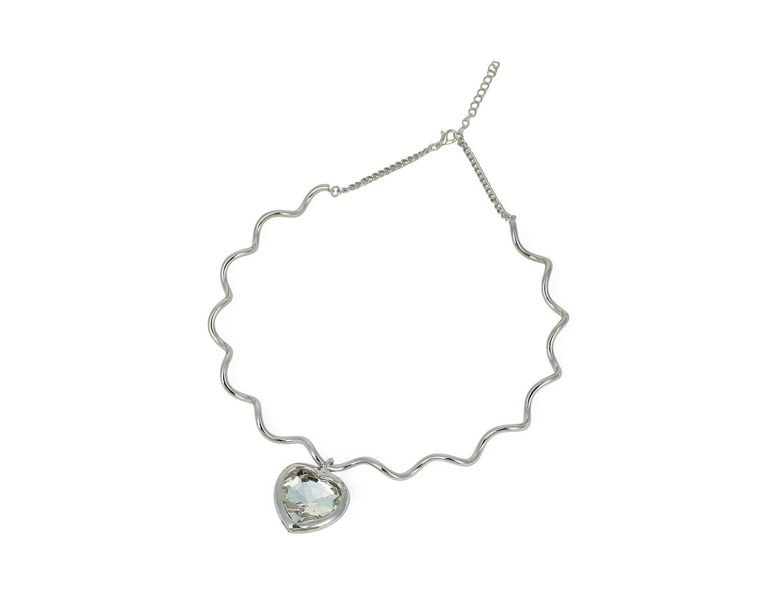 Женское ожерелье SOHI The Coil-Coeur Collar - Chrome