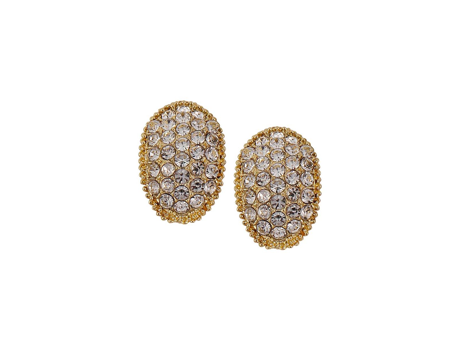 Женские серьги-гвоздики SOHI The Bijou-Oval Crystal