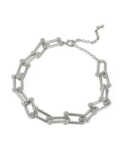 Женское ожерелье SOHI The Chunky Clip-Link Chain - Chrome