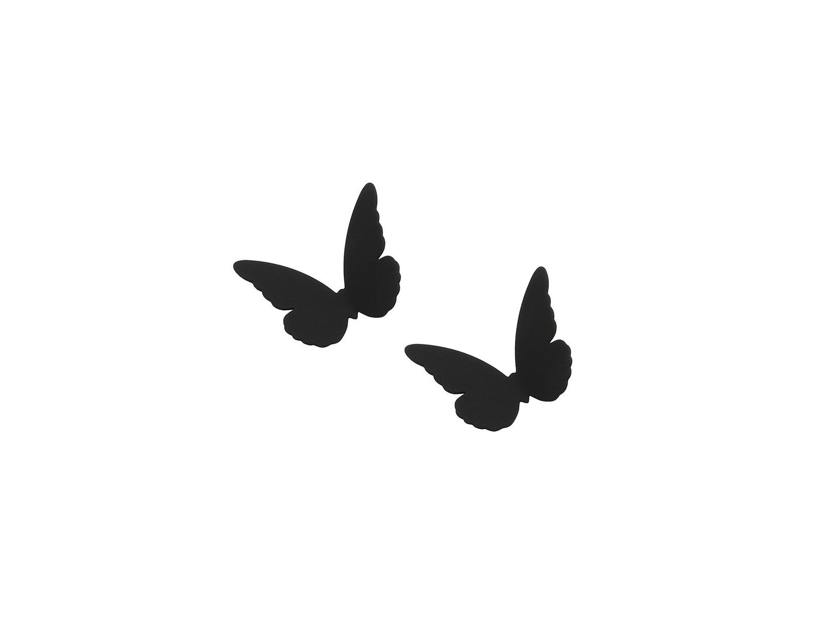 Женские серьги-гвоздики SOHI Black Minimal Butterfly Stud