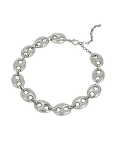 Women's The Chunky Coffee-Bean Chain Necklace - Chrome
