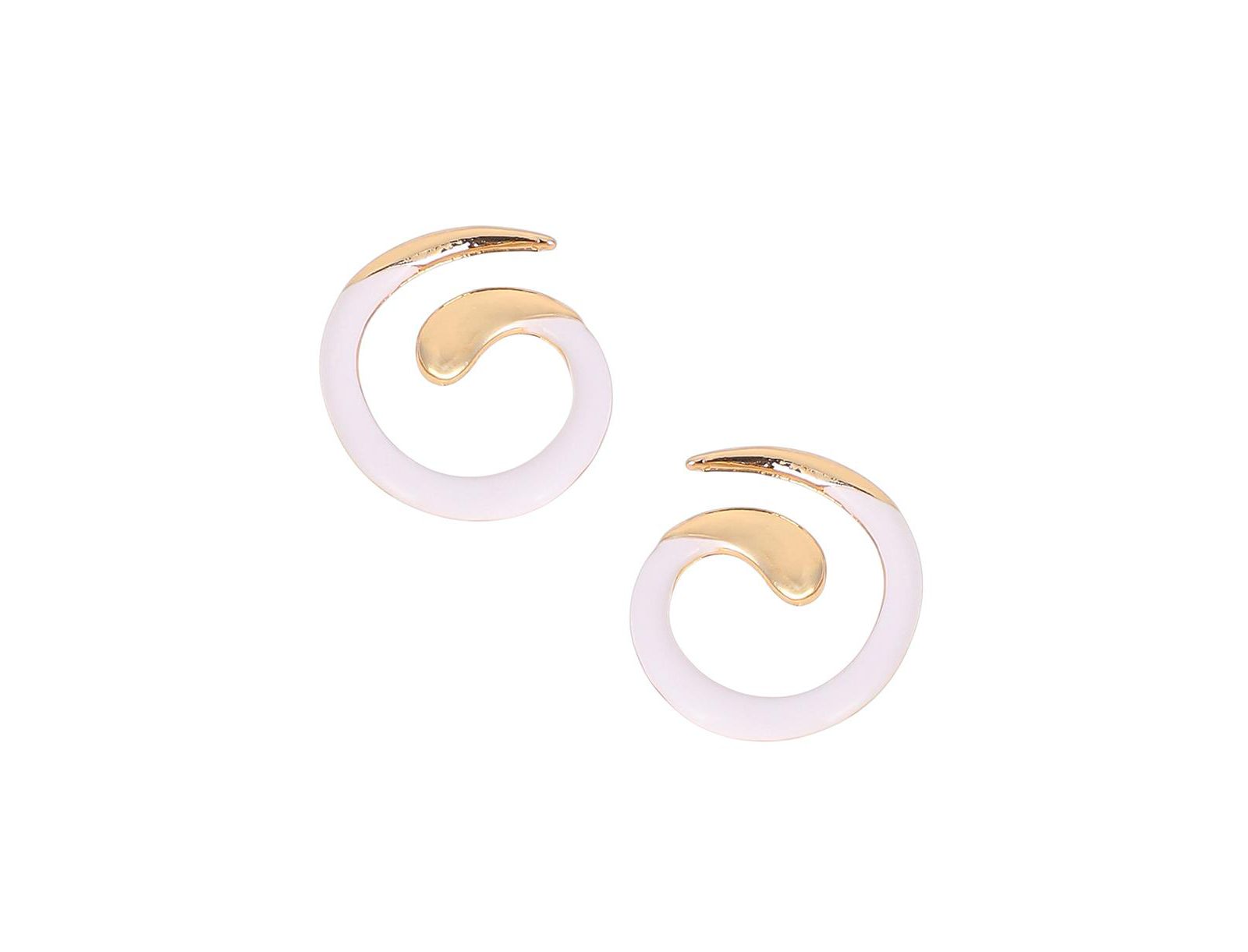 Women's The Enamel-Spirale Stud Earrings - California