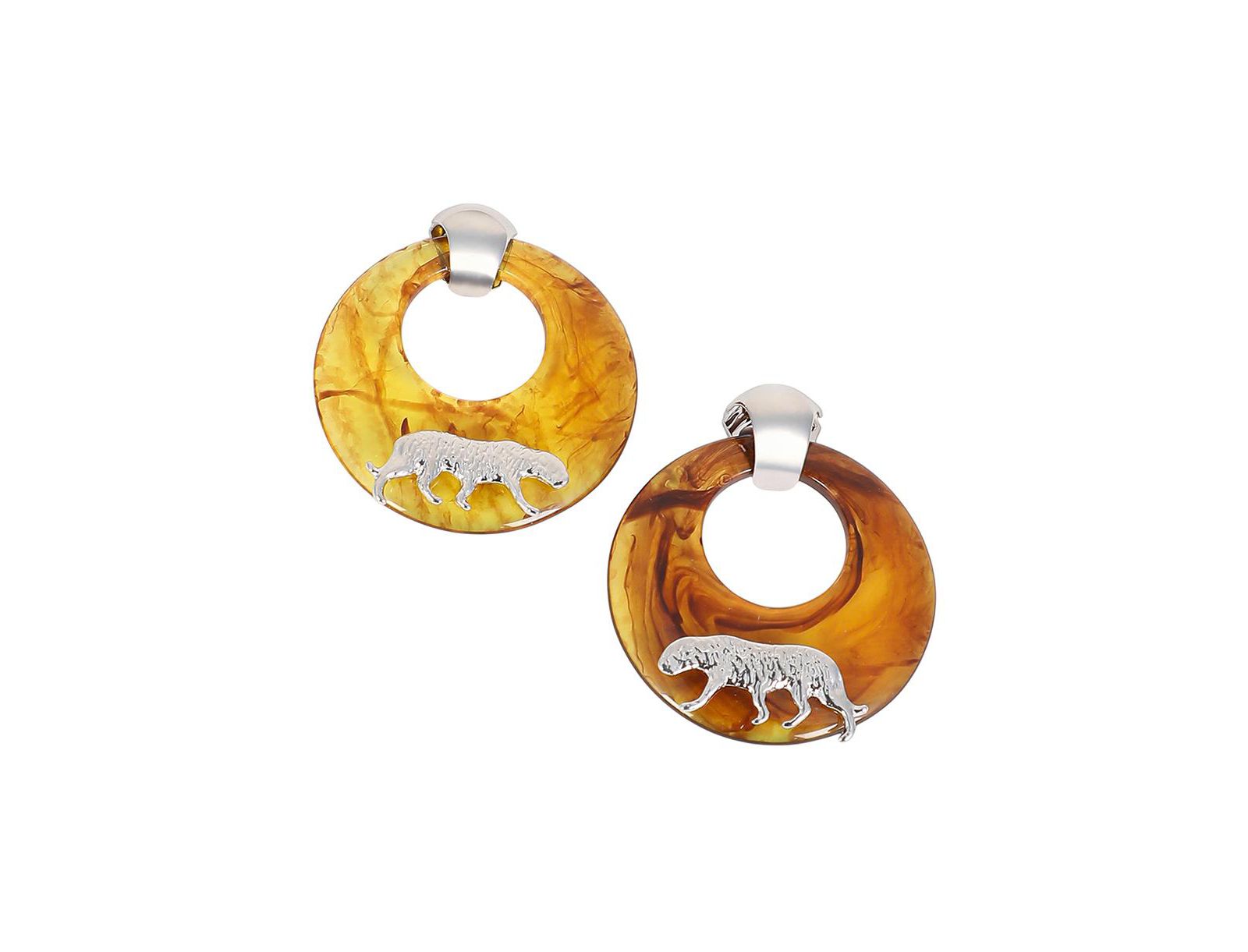 Женские серьги SOHI The Circular-Panthera Metallic
