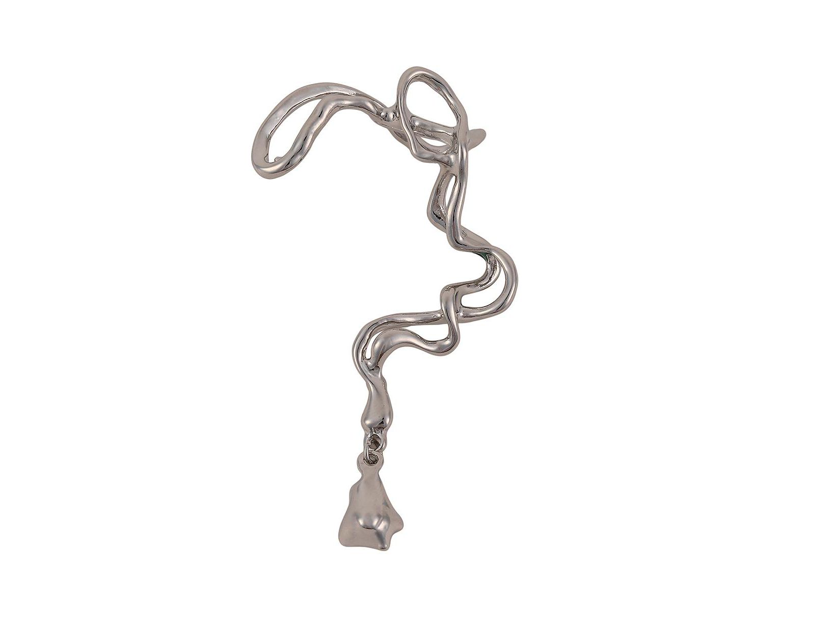 Женские серьги SOHI The Tangle-Drop Cuff Metallic