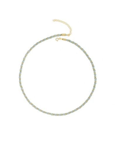 Spero London Women's Handmade Rope Braided Sterling Beaded Chain Necklace