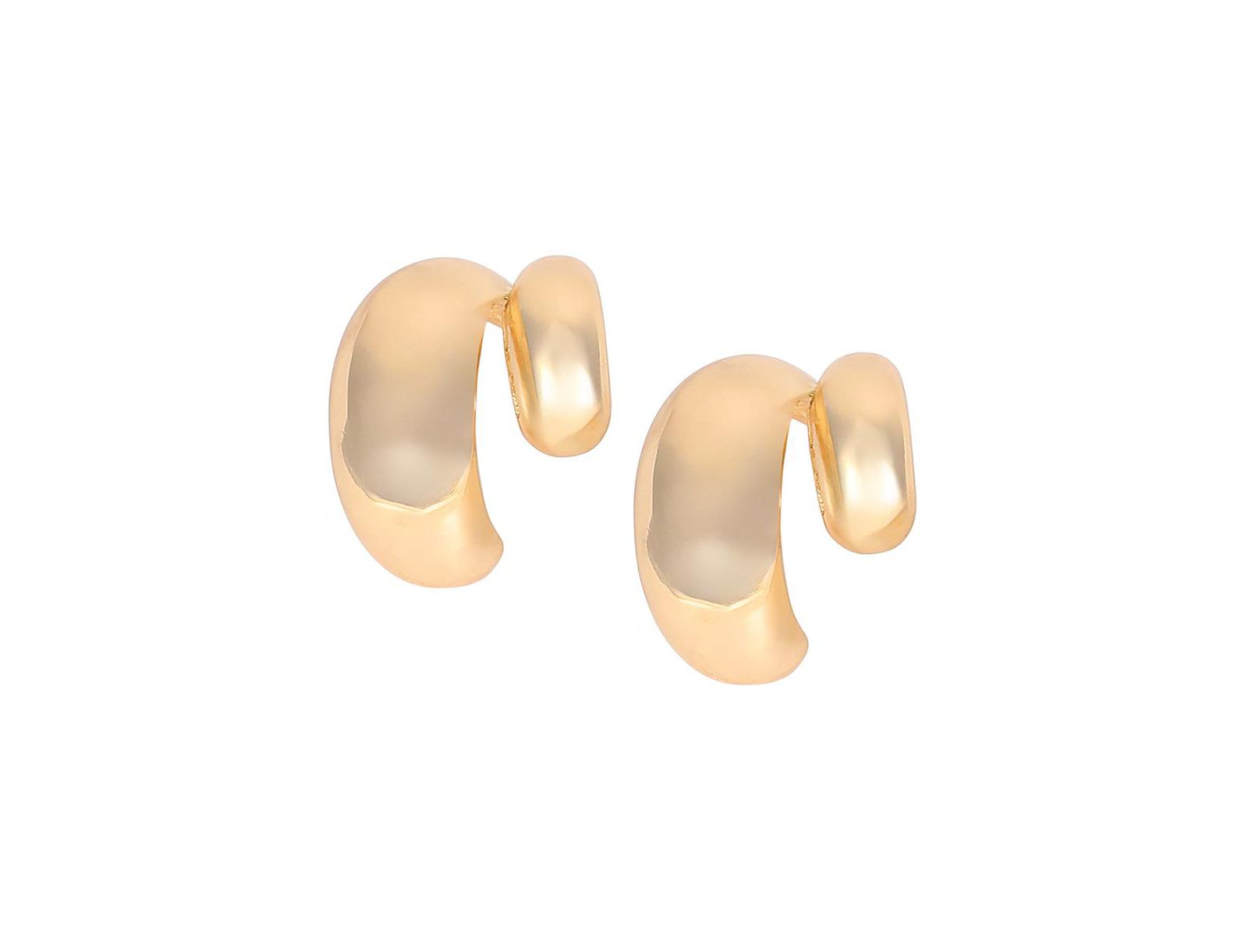 Женские серьги SOHI The Chunky-Unbalanced Half-Hoop California