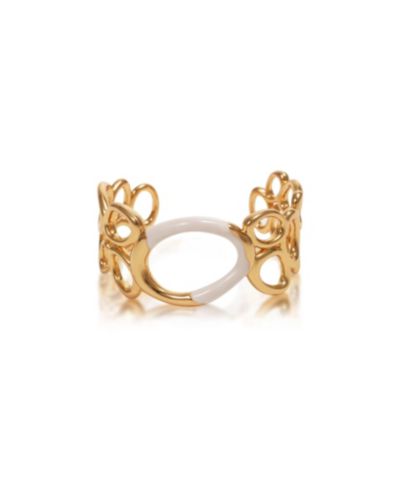 RETRO CHIC Time Ripples Round Bangle