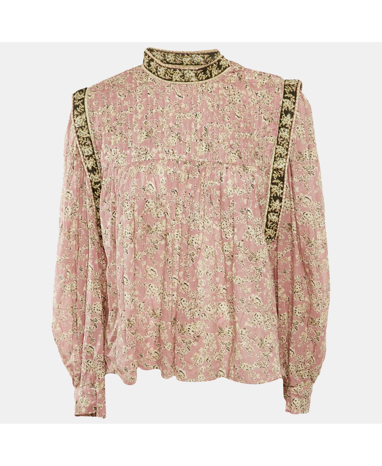 Isabel Marant Женский Etoile Lilac Floral Print Cotton Voile Blouse, Pre-Owned