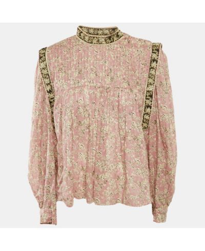 Isabel Marant Женский Etoile Lilac Floral Print Cotton Voile Blouse, Pre-Owned