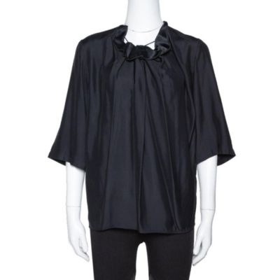 Женский топ Stella McCartney Faye Sateen Gathered Neck, б/у