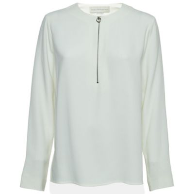 Pre-Owned Stella Mccartney Women's White Crepe Top