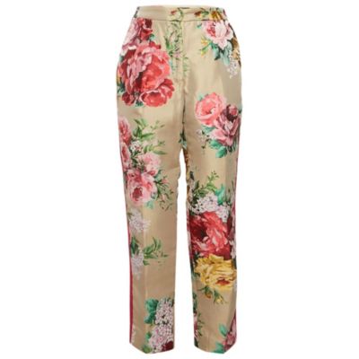 Брюки Pre-Owned Dolce & Gabbana Women's Floral Jacquard Tailored