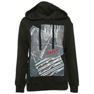Мужской свитшот Pre-Owned Versace с принтом monogram, хлопковый, с круглым вырезом