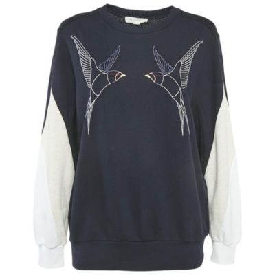 Женская оверсайз толстовка Stella McCartney Black Studded Logo