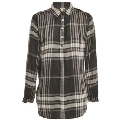 Женская туника Burberry Brit Monochrome Checks Crepe