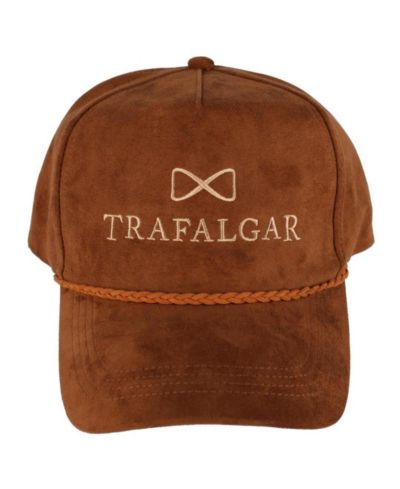 TRAFALGAR Men's Traflagar's Faux Suede 5 Panel Cap with Braided Rope