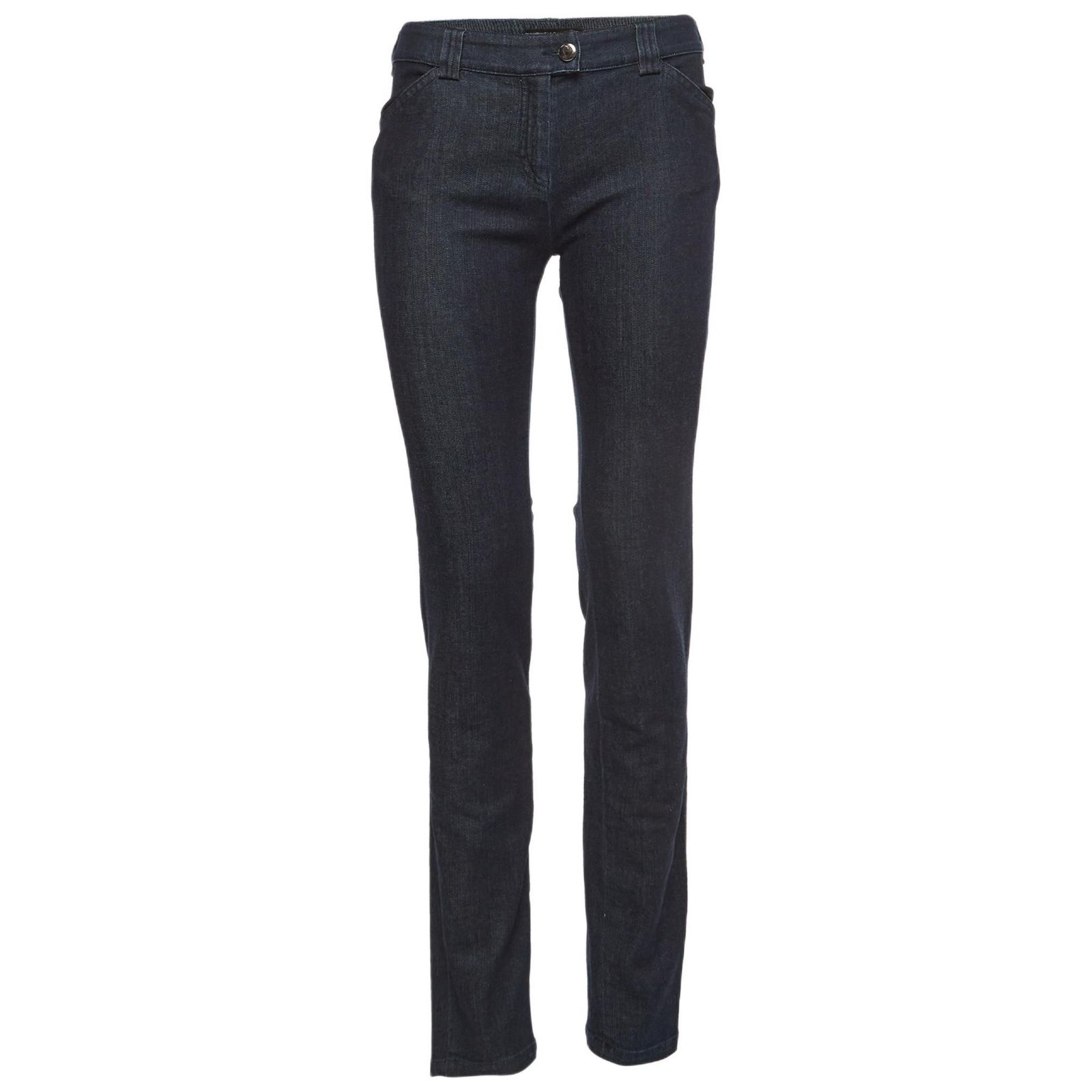 Женские джинсы Pre-Owned Balenciaga Navy Blue Denim Slim Fit