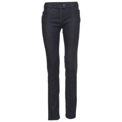 Женские джинсы Pre-Owned Balenciaga Navy Blue Denim Slim Fit