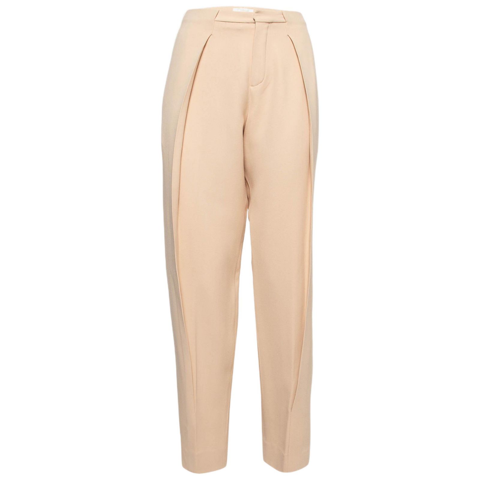 Женские брюки Chloe Pre-Owned Light Beige Crepe