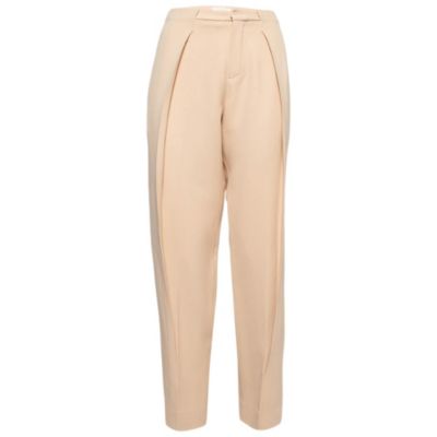 Женские брюки Chloe Pre-Owned Light Beige Crepe