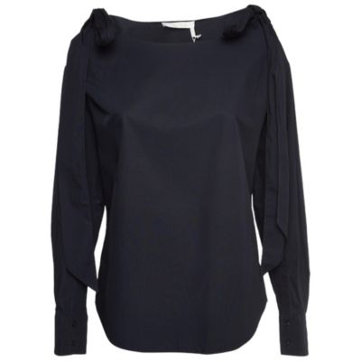 Pre-Owned Chloe Women's Navy Poplin Top