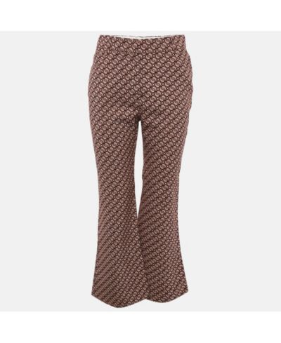 Брюки Stella Mccartney Women's Pink/red Jacquard Wide Leg, б/у