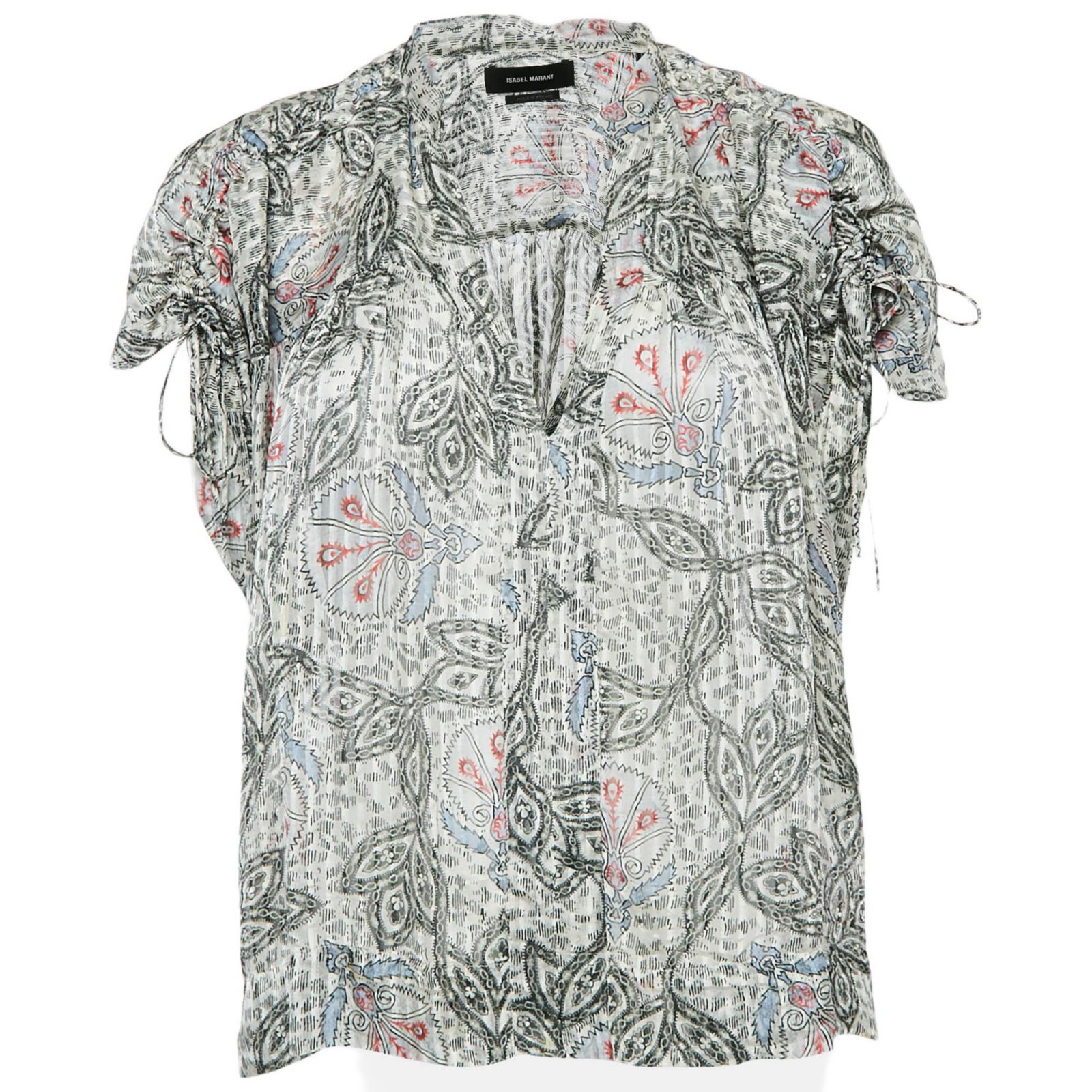 Pre-Owned Isabel Marant Women's Printed Silk Blouse