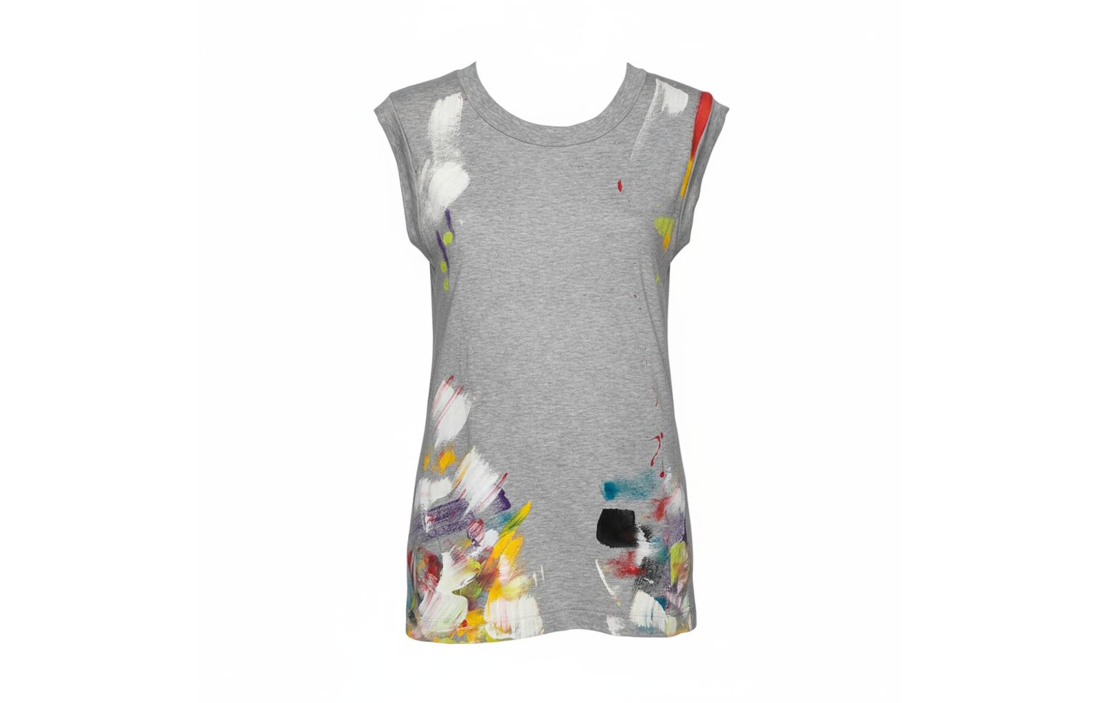 Dolce & Gabbana Женский топ Limited Edition Grey Hand Painted