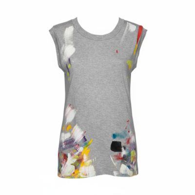 Dolce & Gabbana Женский топ Limited Edition Grey Hand Painted