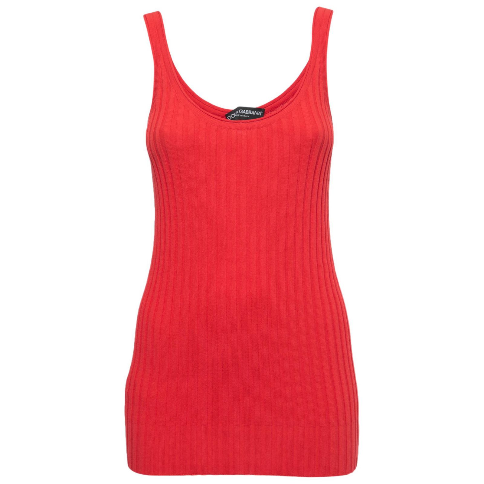 Pre-Owned Dolce & Gabbana Women's Cotton Rib Knit Tank Top