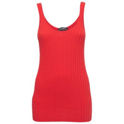 Женский трикотажный топ Dolce & Gabbana Cotton Rib Knit Pre-Owned
