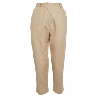 Женские брюки Dolce & Gabbana Beige Cotton Blend
