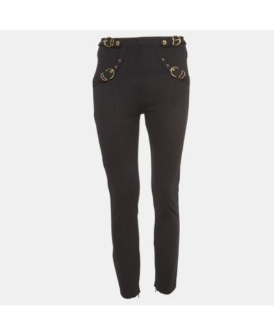 Pre-Owned Versace Женские брюки Versace Jeans Couture Black Belt Pocket Detail Skinny