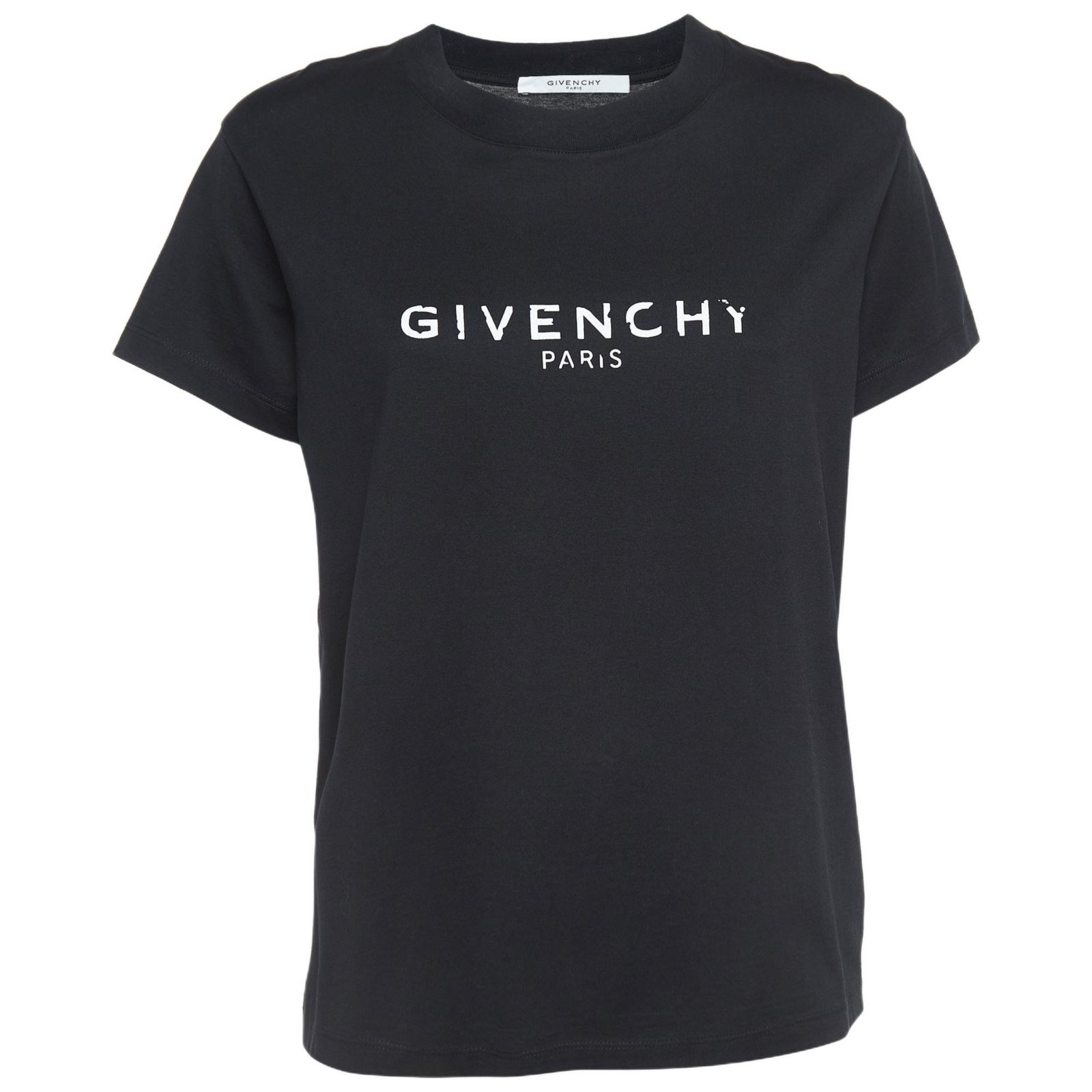 Givenchy Женская футболка с принтом Blurred Logo и коротким рукавом (б/у)