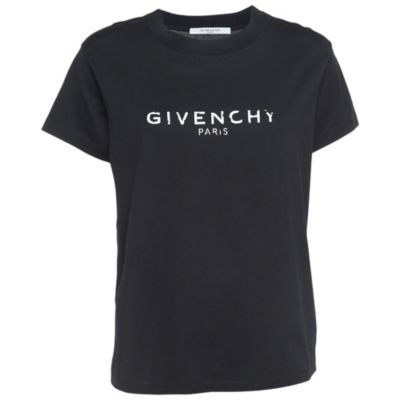 Givenchy Женская футболка с принтом Blurred Logo и коротким рукавом (б/у)