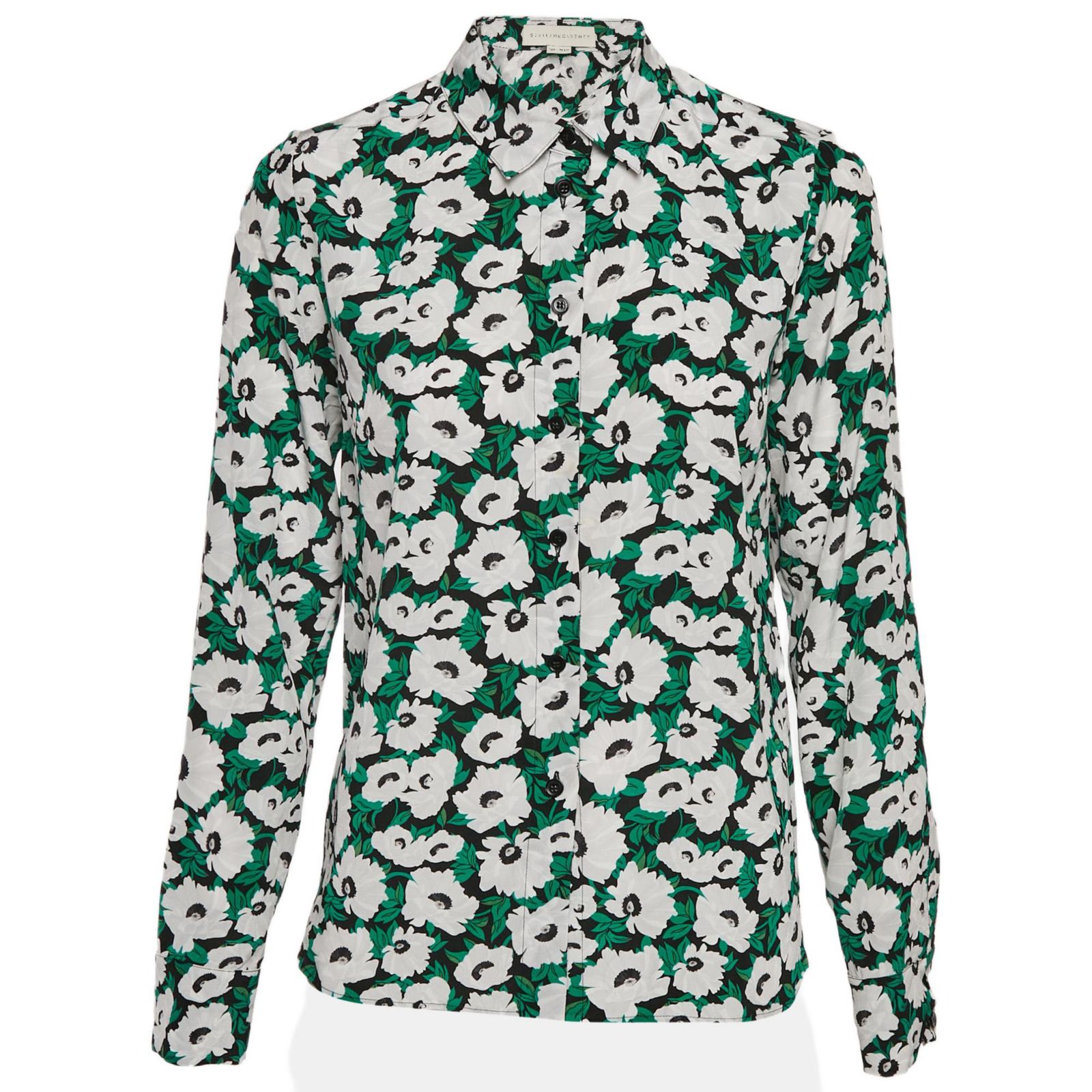 Pre-Owned Stella Mccartney Women's Green Silk Top
