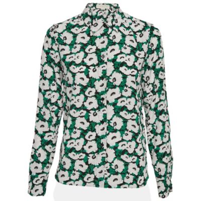 Pre-Owned Stella Mccartney Women's Green Silk Top